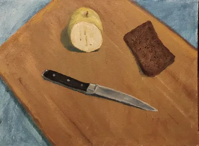 Bread and apple by Ilya Utekhin