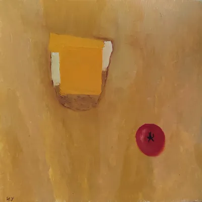 Breakfast Still Life, 2023 — Oil on cardboard by Ilya Utekhin