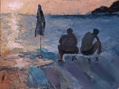 Sunset at sea by Ilya Utekhin